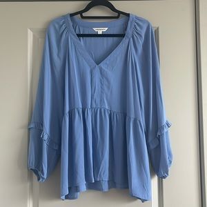 Counterparts Light Blue Blouse